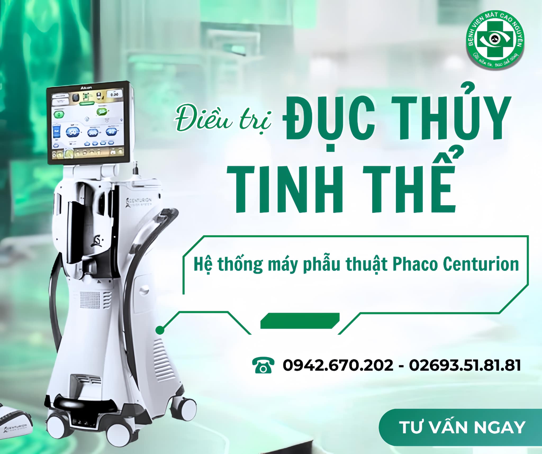 Hệ thống máy Centurion điều trị Đục thủy tinh thể